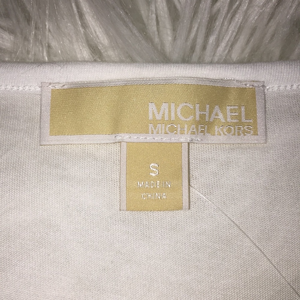 Michael Kors basic white t-shirt size S NWT - Picture 5 of 7